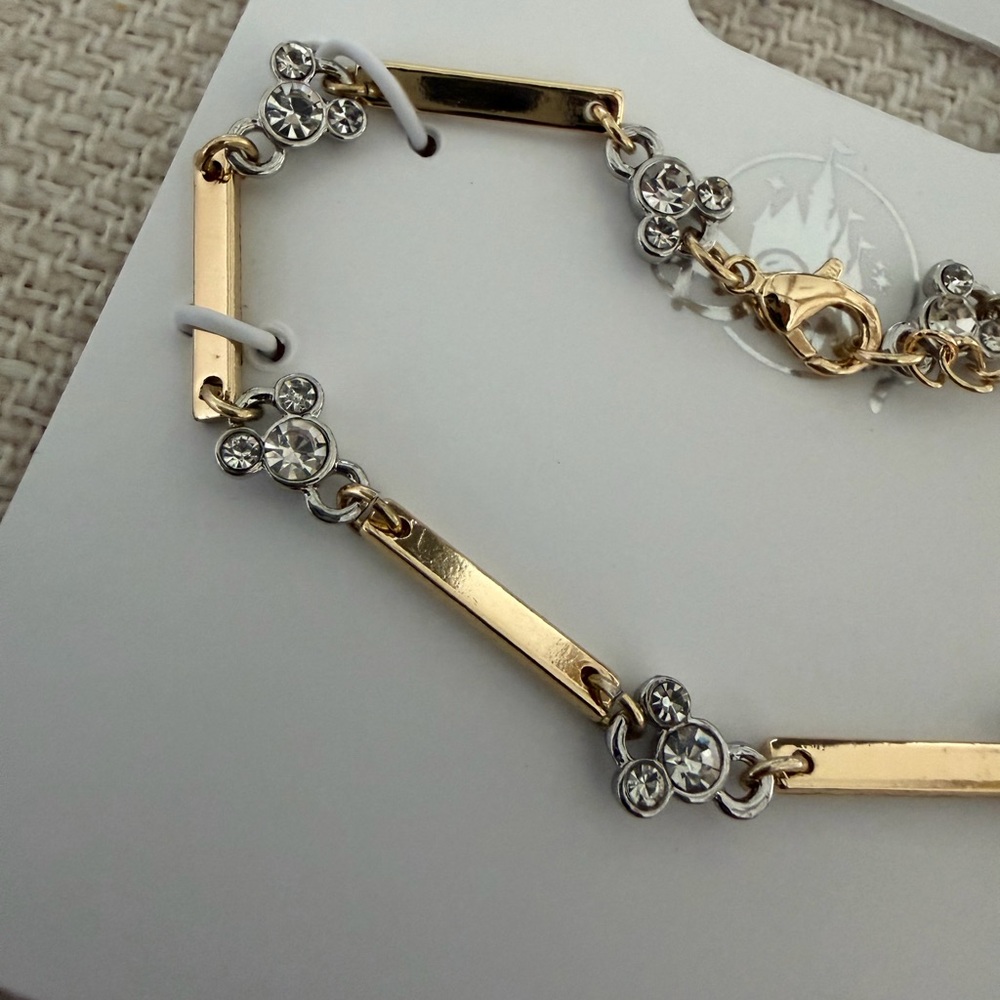 Disney parks Mickey Elegant Gold and Silver Bracelet - Picture 2 of 2
